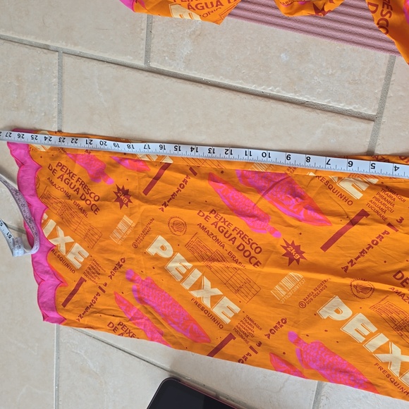 FARM RIO x Anthropologie Print Scallop-hem Wide Leg Pants In Fresh Fish NWT L - Picture 12 of 14